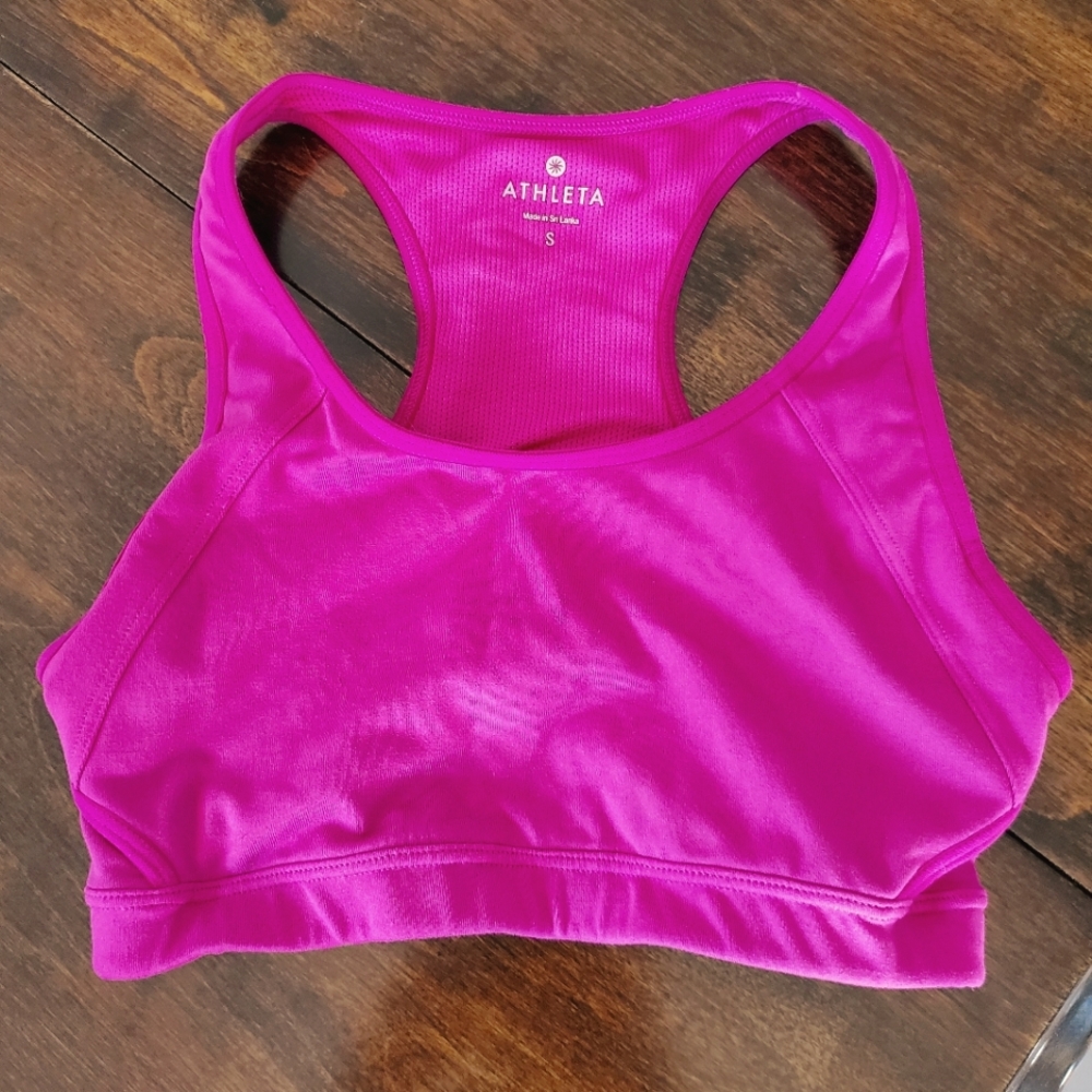 Athleta Sports Bra, Pink, Size Small